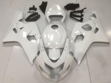 Suzuki GSXR 600/750 Motorrad Verkleidung 2004-2005 - Glanzendes Weiss