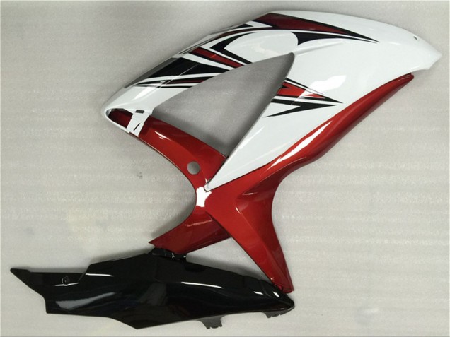 Suzuki GSXR 600/750 Motorrad Verkleidung 2008-2010 - Weiss Rot Glanzendes Schwarz