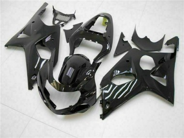Suzuki GSXR 1000 Motorrad Verkleidung 2000-2002 - Glanzendes Schwarz