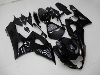 Suzuki GSXR 1000 Motorrad Verkleidung Kit 2005-2006 - Glanzendes Schwarz