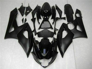 Suzuki GSXR 1000 Motorrad Verkleidung 2005-2006 - Glanzendes Schwarz Matt Schwarz