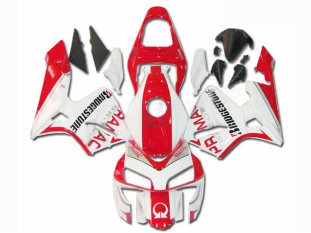Honda CBR600RR Motorrad Verkleidung 2003-2004 - Weiss Rot Pramac Bridgestone