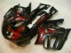 Honda CBR600 F3 Motorrad Verkleidung 1995-1996 - Glanzendes Schwarz Rot Flamme