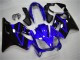 Honda CBR600 F4i Motorrad Verkleidung Kit 2004-2007 - Blau Glanzendes Schwarz