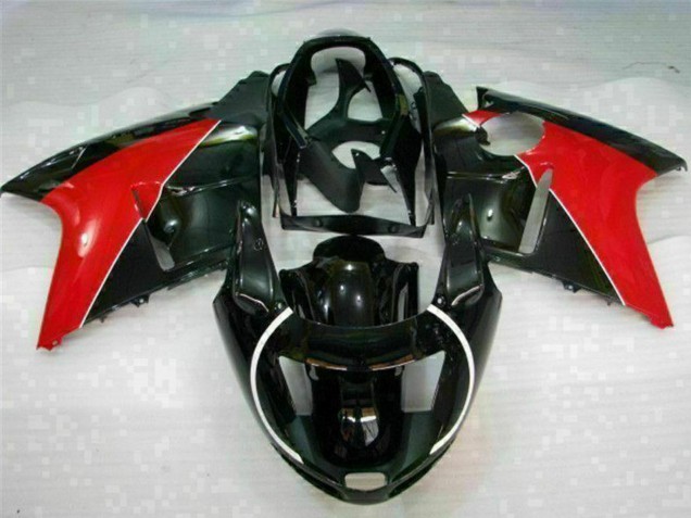 Honda CBR1100XX Blackbird Motorrad Verkleidung 1996-2007 - Rot Glanzendes Schwarz