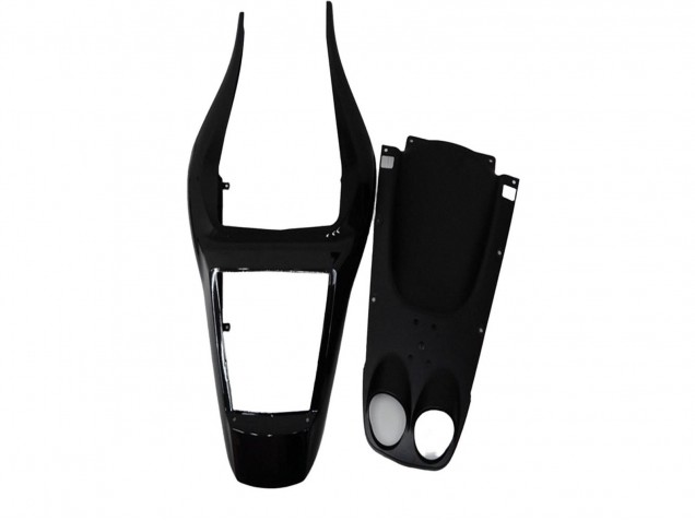 Yamaha YZF R6 Motorrad Verkleidung 1998-2002 - Glanzendes Schwarz Matt Schwarz