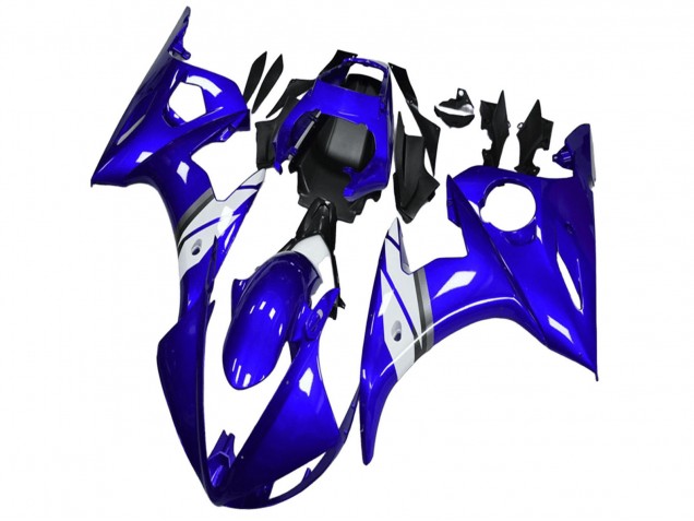 Yamaha YZF R6 Motorrad Verkleidung 2003-2004 - Blau Weiss