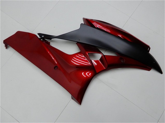 Yamaha YZF R6 Motorrad Verkleidung Kit 2006-2007 - Rot Matt Schwarz