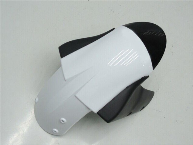 Kawasaki ZX6R Motorrad Verkleidung 2005-2006 - Weiss Glanzendes Schwarz