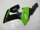 Kawasaki ZX6R Motorrad Verkleidung 2005-2006 - Grun Glanzendes Schwarz