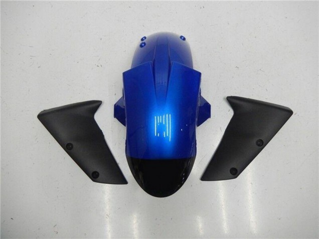 Kawasaki ZX6R Motorrad Verkleidung Kit 2005-2006 - Blau Glanzendes Schwarz