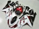 Kawasaki ZX6R Motorrad Verkleidung 2007-2008 - Weiss Schwarz Rot