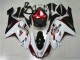 Kawasaki ZX6R Motorrad Verkleidung 2007-2008 - Weiss Schwarz Rot