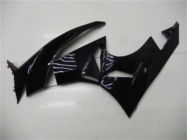 Kawasaki ZX6R Motorrad Verkleidung 2009-2012 - Glanzendes Schwarz