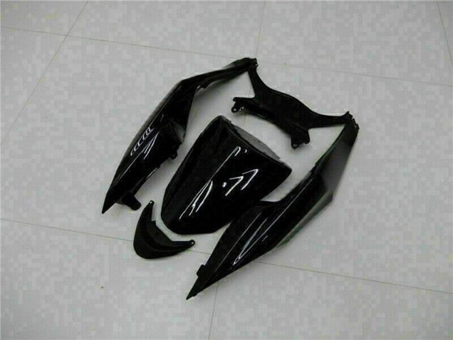 Kawasaki ZX6R Motorrad Verkleidung 2009-2012 - Glanzendes Schwarz Grun