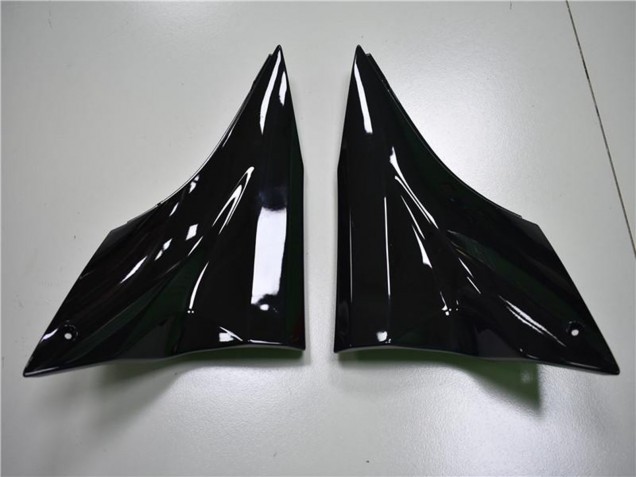 Kawasaki ZX10R Motorrad Verkleidung 2006-2007 - Glanzendes Schwarz Grun Flamme