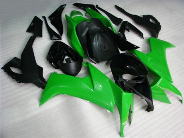 Kawasaki ZX10R Motorrad Verkleidung Kit 2008-2010 - Grun Schwarz