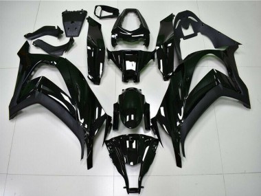 Kawasaki ZX10R Motorrad Verkleidung 2011-2015 - Glanzendes Schwarz