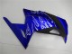 Kawasaki Ninja 300 EX300R Motorrad Verkleidung 2013-2024 - Blau Schwarz Weiss Flamme