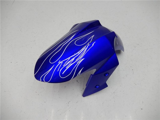 Kawasaki Ninja 300 EX300R Motorrad Verkleidung 2013-2024 - Blau Schwarz Weiss Flamme