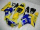 Yamaha YZF R6 Motorrad Verkleidung 1998-2002 - Gelb Blau Weiss Kamel Motul