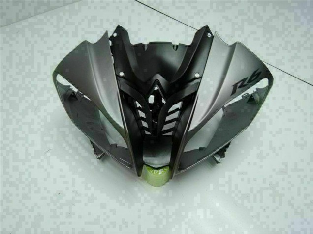 Yamaha YZF R6 Motorrad Verkleidung 2008-2016 - Grau Matt Schwarz