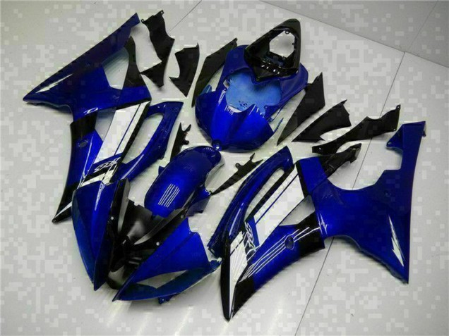 Yamaha YZF R6 Motorrad Verkleidung 2008-2016 - Blau Weiss