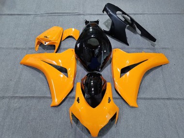 Honda CBR1000RR Motorrad Verkleidung 2008-2011 - Glanzendes Orange Glanzendes Schwarz