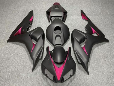 Honda CBR1000RR Motorrad Verkleidung 2006-2007 - Matt Schwarz Rosa
