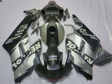 Honda CBR1000RR Motorrad Verkleidung 2004-2005 - Silber Grau Matt Schwarz Repsol