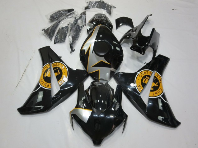 Honda CBR1000RR Motorrad Verkleidung 2008-2011 - Silber Grau Orange Glanzendes Schwarz