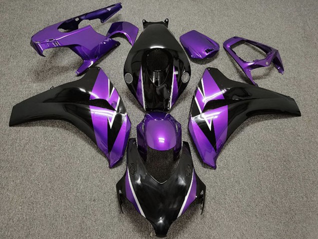 Honda CBR1000RR Motorrad Verkleidung 2008-2011 - Lila Glanzendes Schwarz