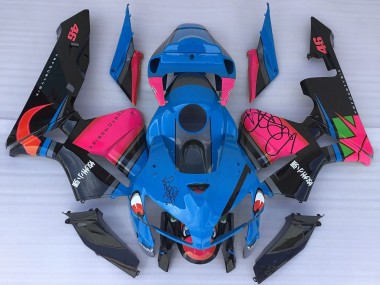 Honda CBR600RR Motorrad Verkleidung 2005-2006 - Blau Hai Rosa