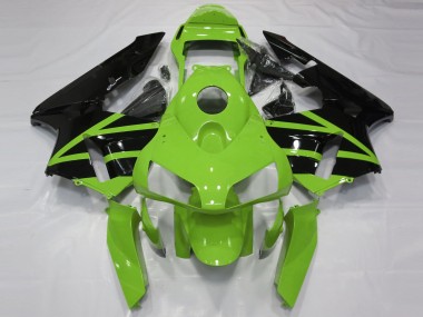 Honda CBR600RR Motorrad Verkleidung Kit 2003-2004 - Grun Glanzendes Schwarz