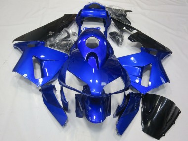 Honda CBR600RR Motorrad Verkleidung 2003-2004 - Blau Glanzendes Schwarz