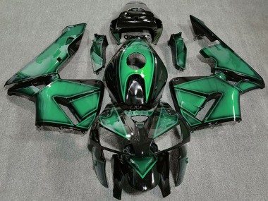 Honda CBR600RR Motorrad Verkleidung 2005-2006 - Dunkel Hellgrun