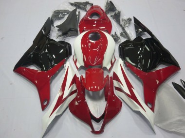Honda CBR600RR Motorrad Verkleidung 2009-2012 - Weiss Rot Glanzendes Schwarz OEM Stil
