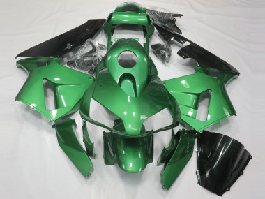 Honda CBR600RR Motorrad Verkleidung 2003-2004 - Grun Glanzendes Schwarz