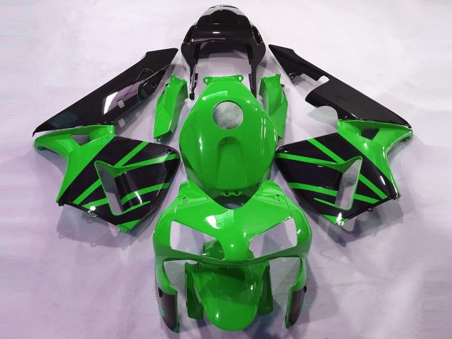 Honda CBR600RR Motorrad Verkleidung 2003-2004 - Grun Glanzendes Schwarz OEM Stil