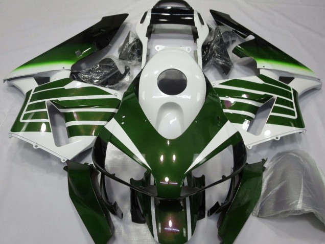 Honda CBR600RR Motorrad Verkleidung 2003-2004 - Weiss Grun Fade