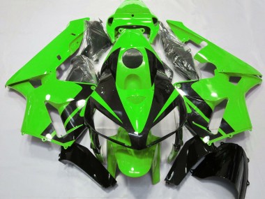Honda CBR600RR Motorrad Verkleidung 2005-2006 - Grun Glanzendes Schwarz Design