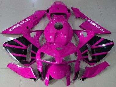 Honda CBR600RR Motorrad Verkleidung 2005-2006 - Rosa Schwarz OEM Stil