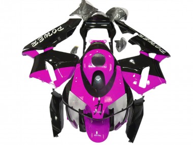 Honda CBR600RR Motorrad Verkleidung 2003-2004 - Rosa Glanzendes Schwarz Power