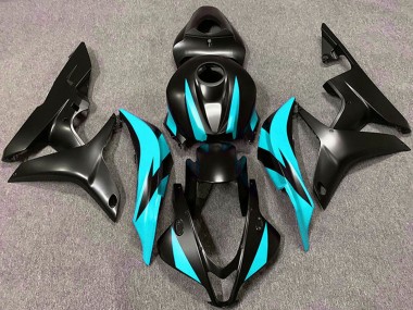 Honda CBR600RR Motorrad Verkleidung 2007-2008 - Cyan Blau Matt Schwarz