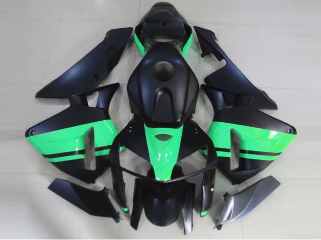Honda CBR600RR Motorrad Verkleidung 2005-2006 - Matt Schwarz Special Grun