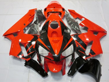 Honda CBR600RR Motorrad Verkleidung 2005-2006 - Rot Schwarz Streifen