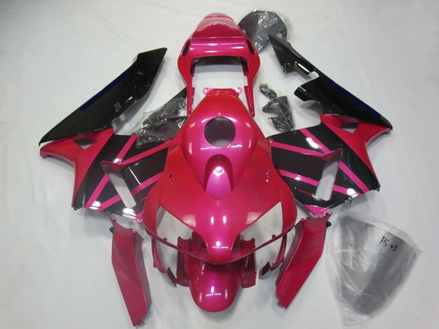 Honda CBR600RR Motorrad Verkleidung 2003-2004 - Rosa Glanzendes Schwarz