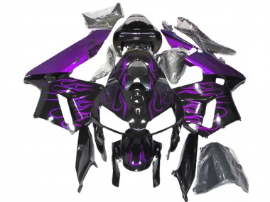 Honda CBR600RR Motorrad Verkleidung 2005-2006 - Lila Flamme