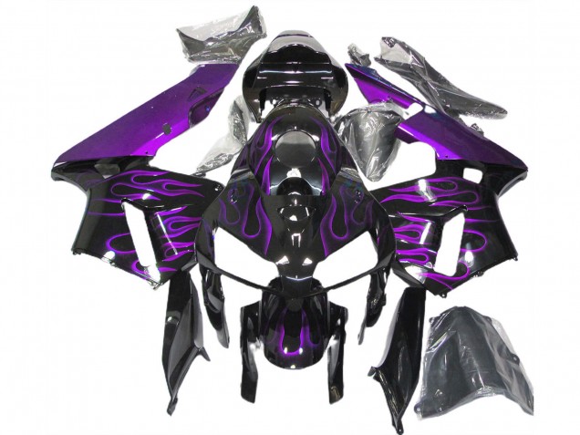Honda CBR600RR Motorrad Verkleidung 2005-2006 - Lila Flamme