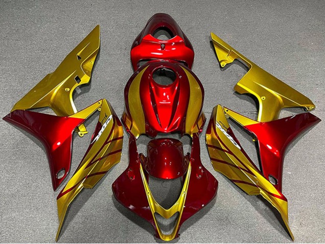 Honda CBR600RR Motorrad Verkleidung 2007-2008 - Gold Rot